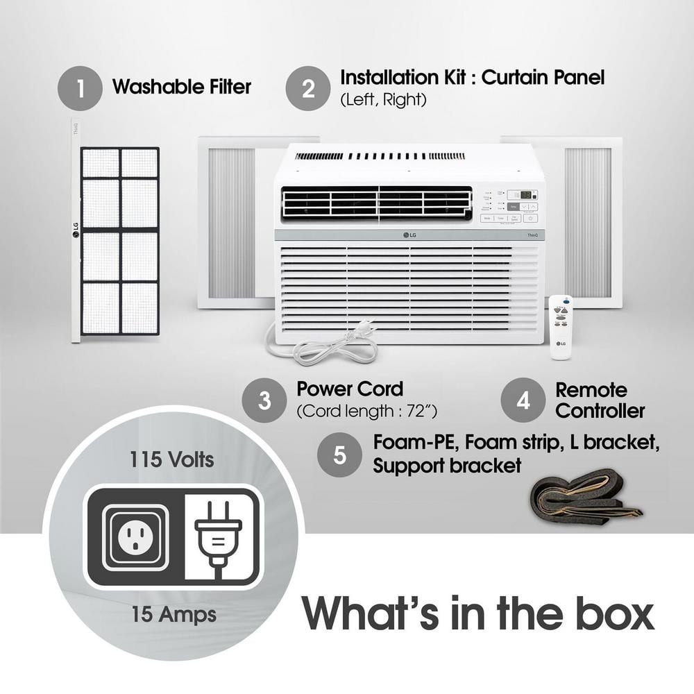 10,000 BTU Smart Window AC Cools 450 sq. ft.