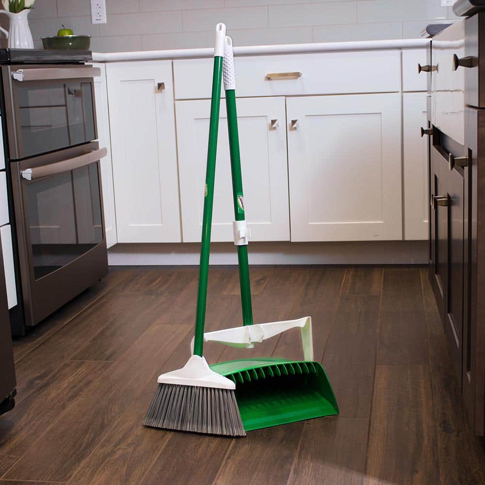 12 in. Lobby Broom and Dustpan Set