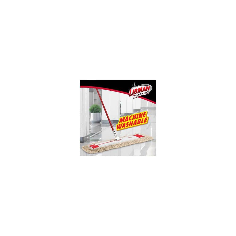 36in Heavy Duty Cotton Dust Mop & Steel Handle