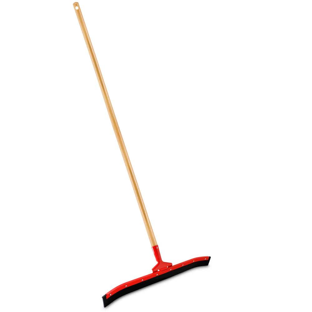 24 in. Rubber Squeegee with 60 in. Wood Handle