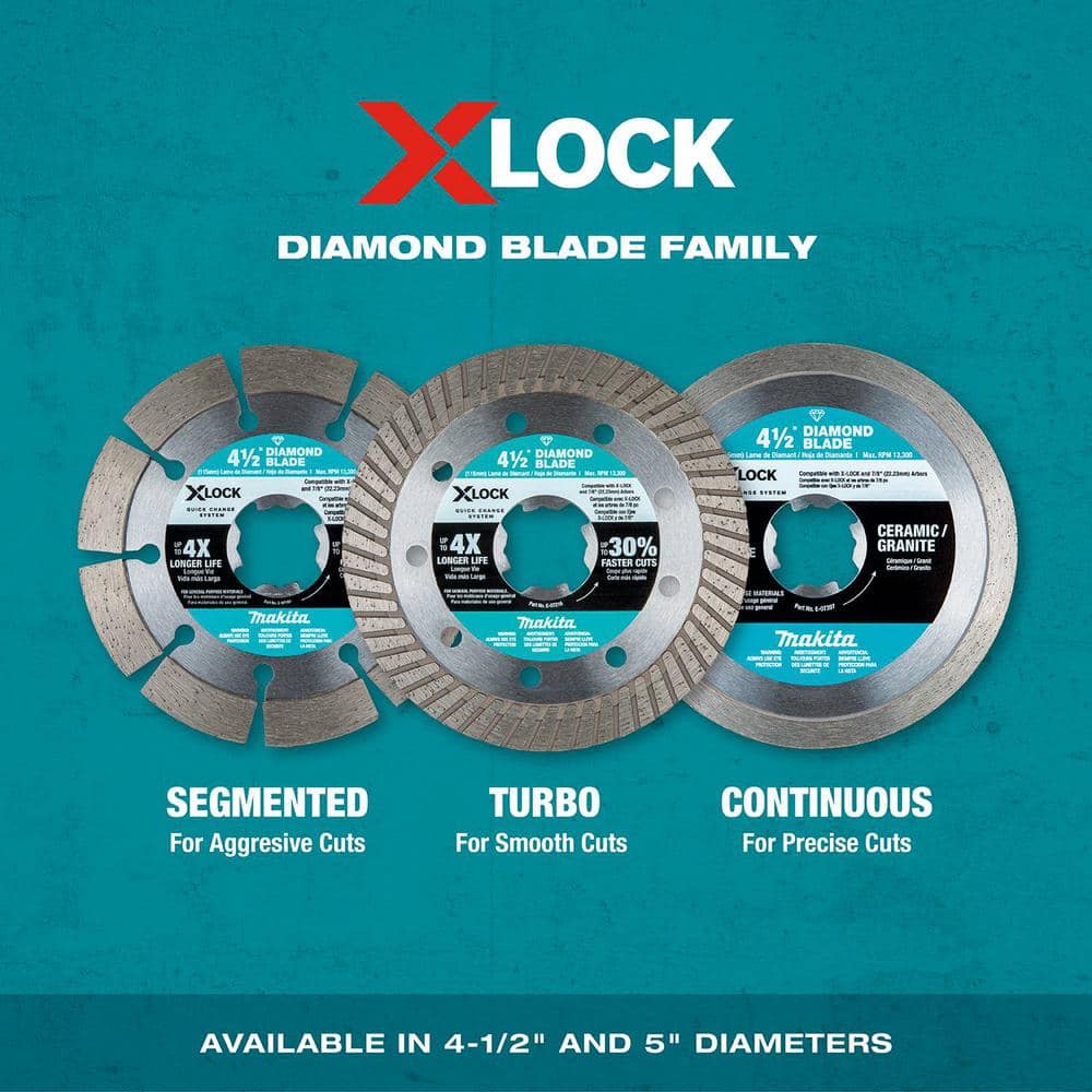 X-LOCK 4.5in. Rim Blade for Ceramic/Granite
