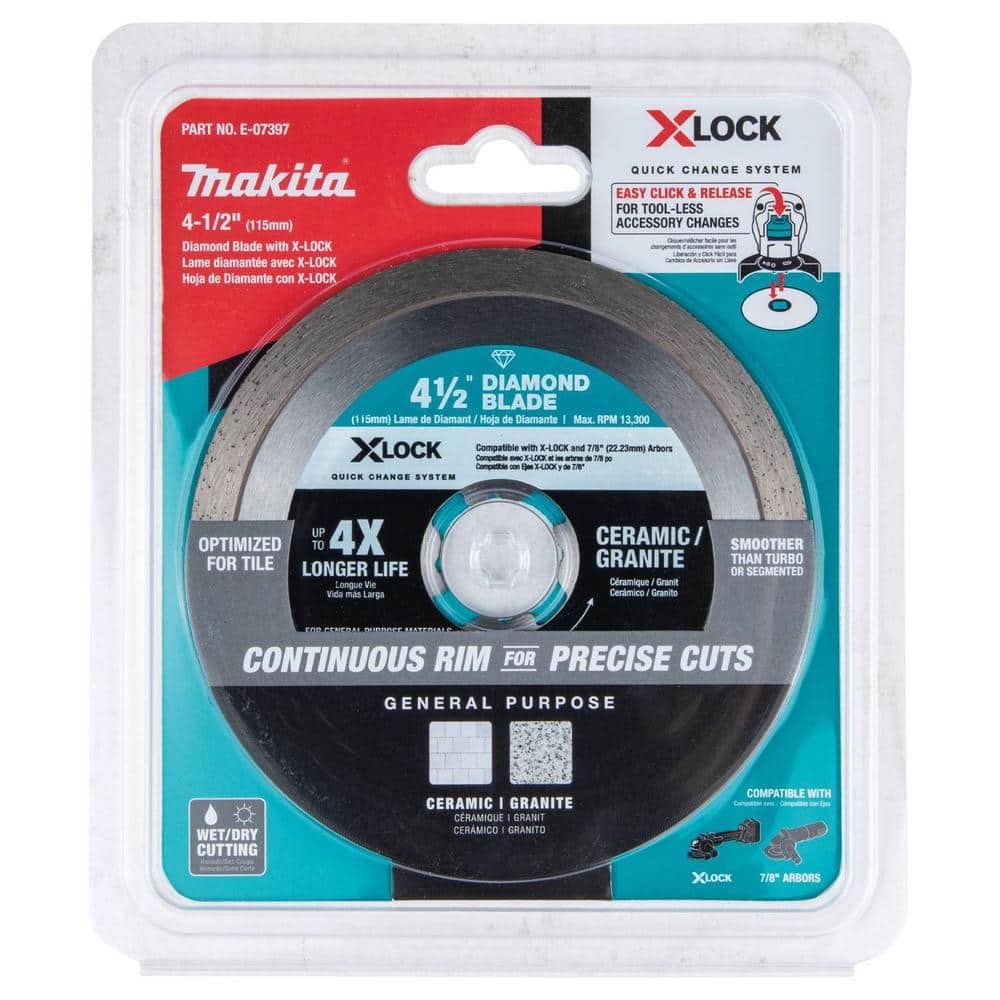 X-LOCK 4.5in. Rim Blade for Ceramic/Granite