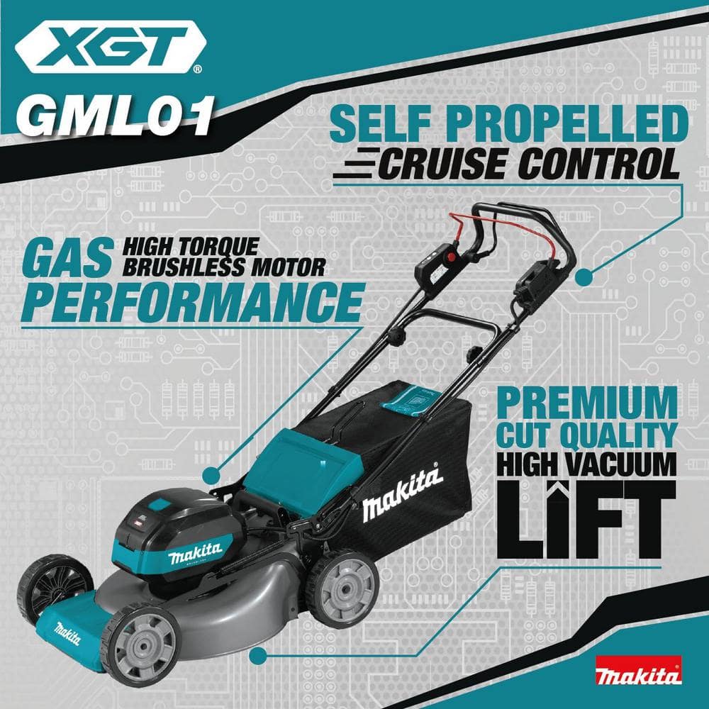 Makita 40V XGT 21" Self-Propelled Lawn Mower Kit