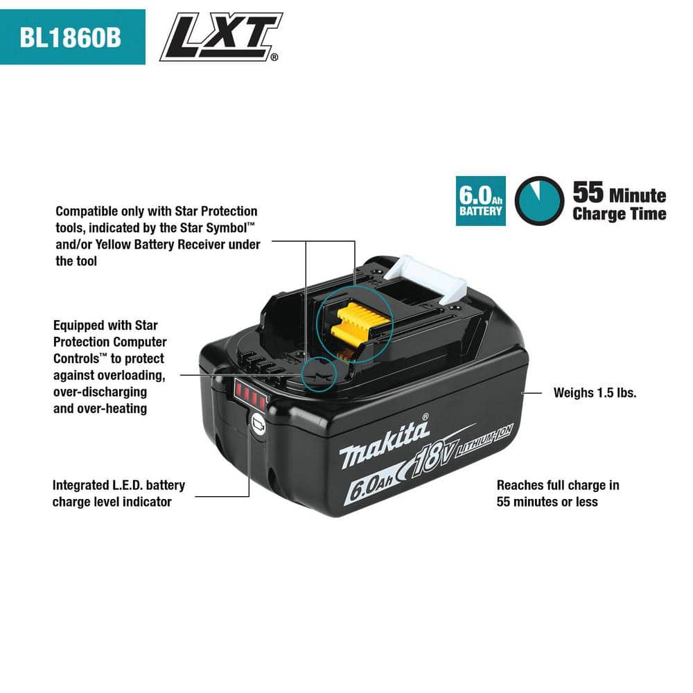 18V LXT Lithium-Ion 6.0 Ah Battery
