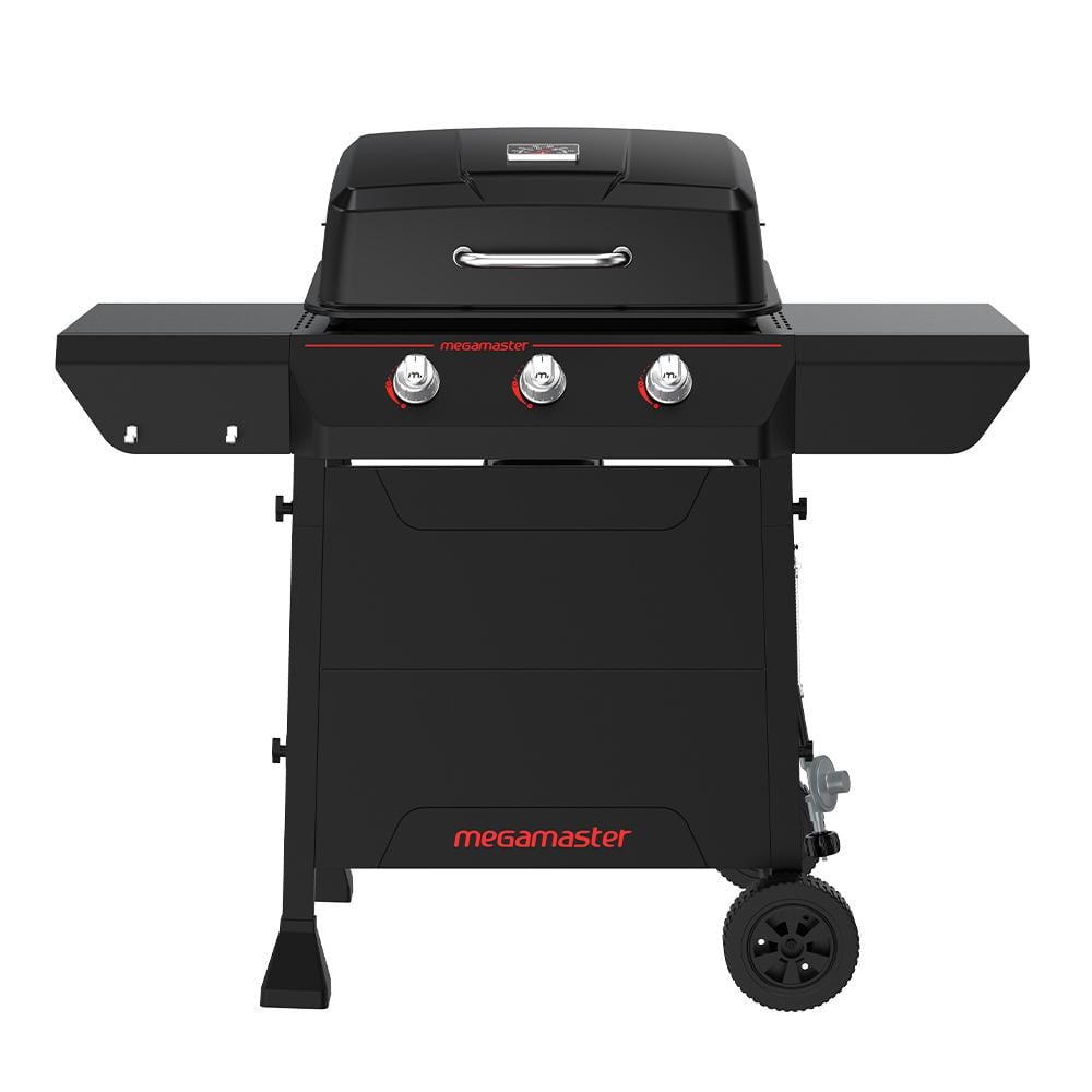 3-Burner Propane Gas Grill in Black