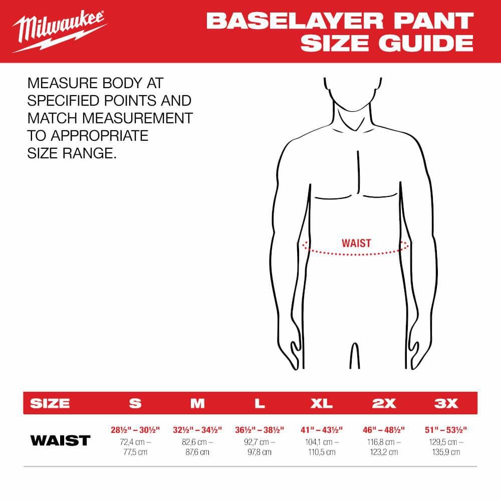 Milwaukee Men's M Black WORKSKIN Thermal Pants