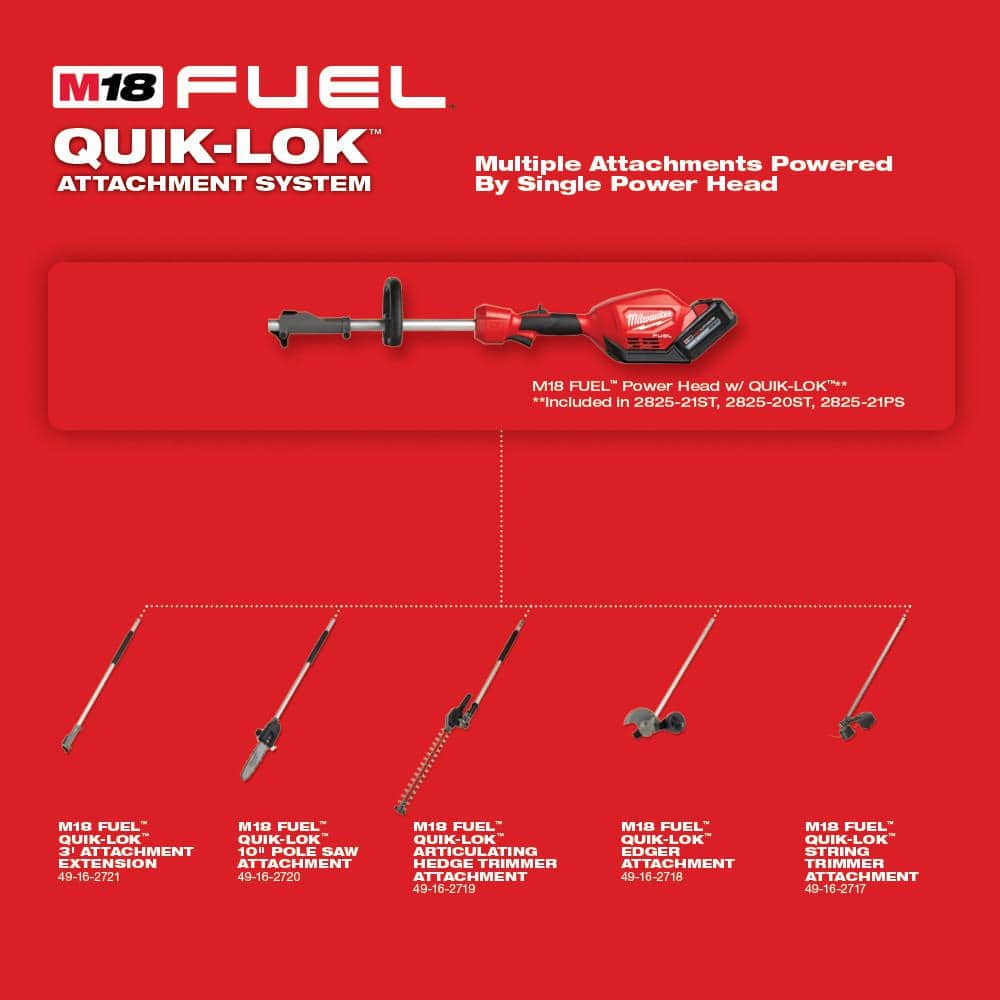 M18 FUEL QUIK-LOK 10" Pole Saw Attachment