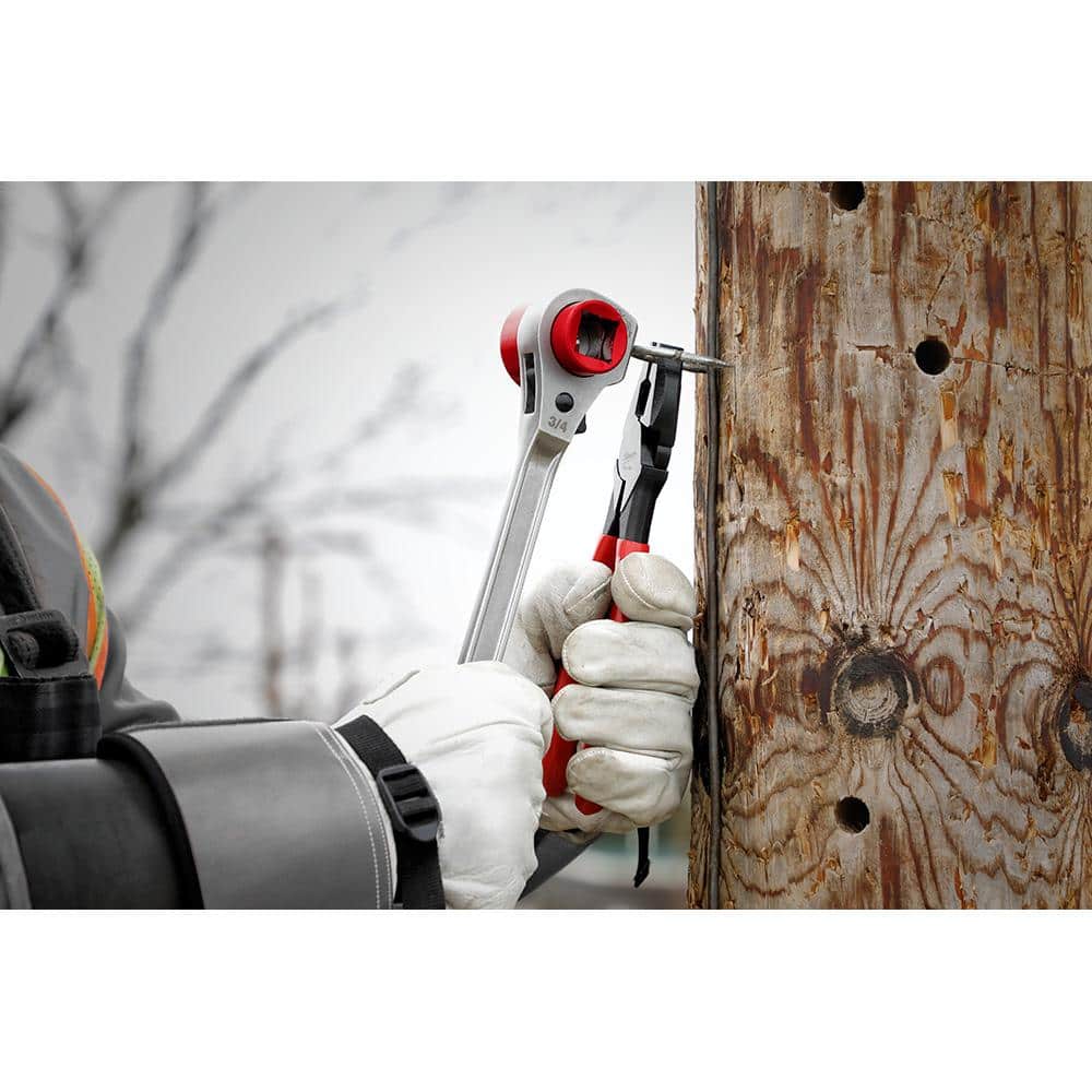 Linemans High Leverage Ratcheting Wrench