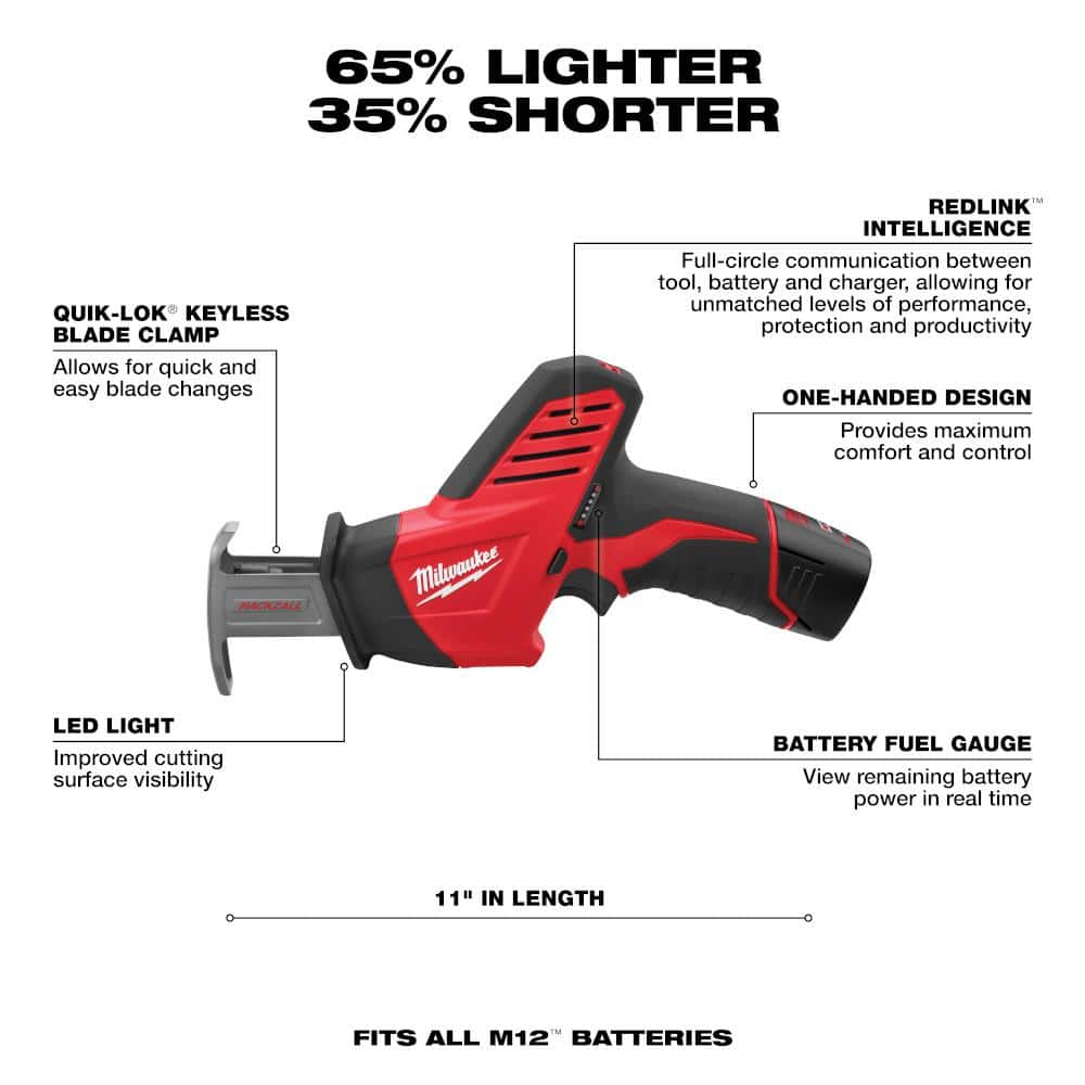 M12 12V Cordless Reciprocating Saw Kit