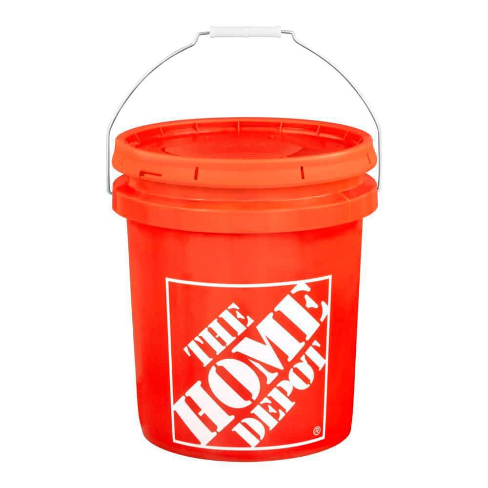The Home Depot 5 Gallon Orange Homer Bucket - Set of 4