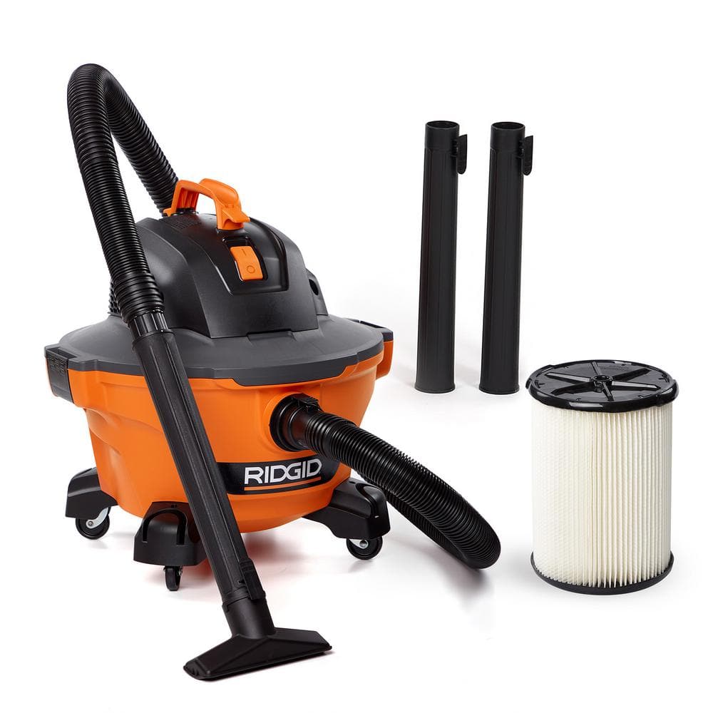 RIDGID 6 Gal 3.5 HP NXT Wet Dry Vac, Filter & Hose