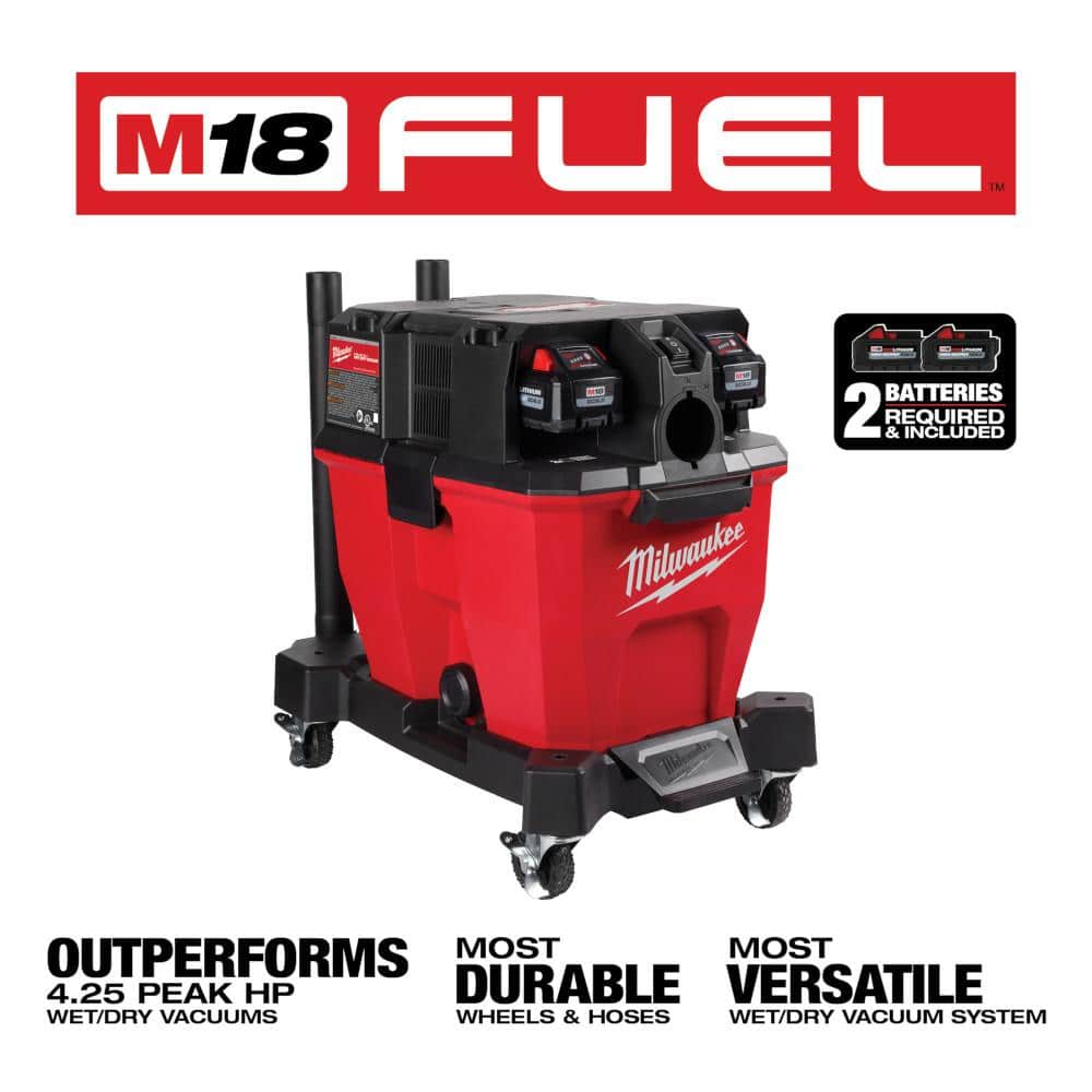 Milwaukee M18 FUEL 9 Gal. Cordless Wet/Dry Vacuum Kit