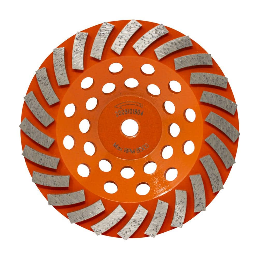 7 in. 24-Segment Turbo Cup Grinding Wheel