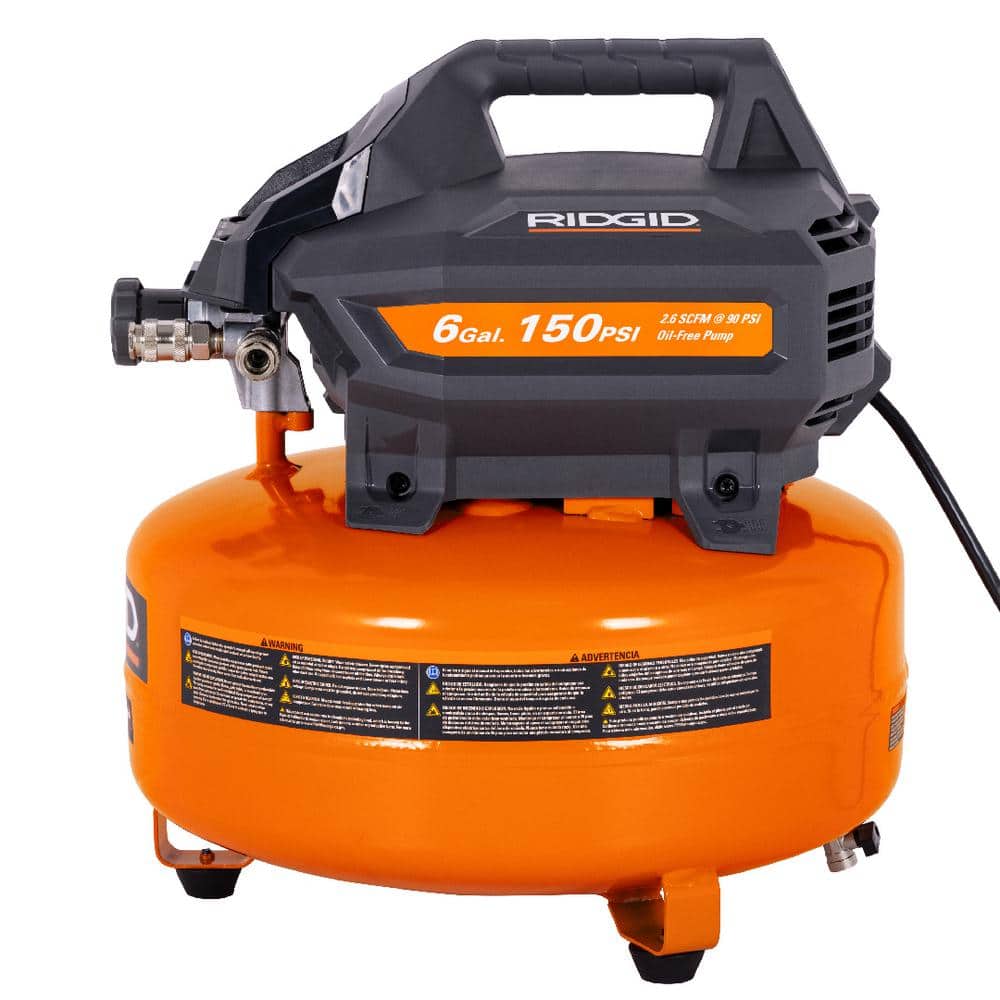 RIDGID 6 Gal. 150 PSI Pancake Compressor Set