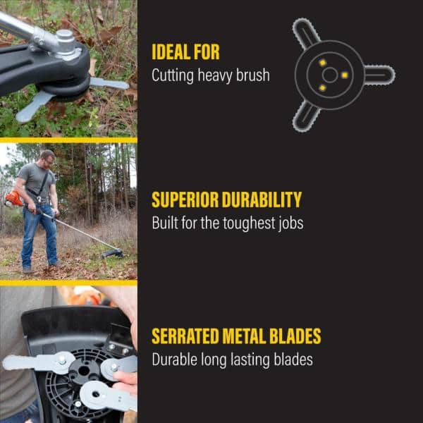 Universal Brush Cutter Head for Trimmers