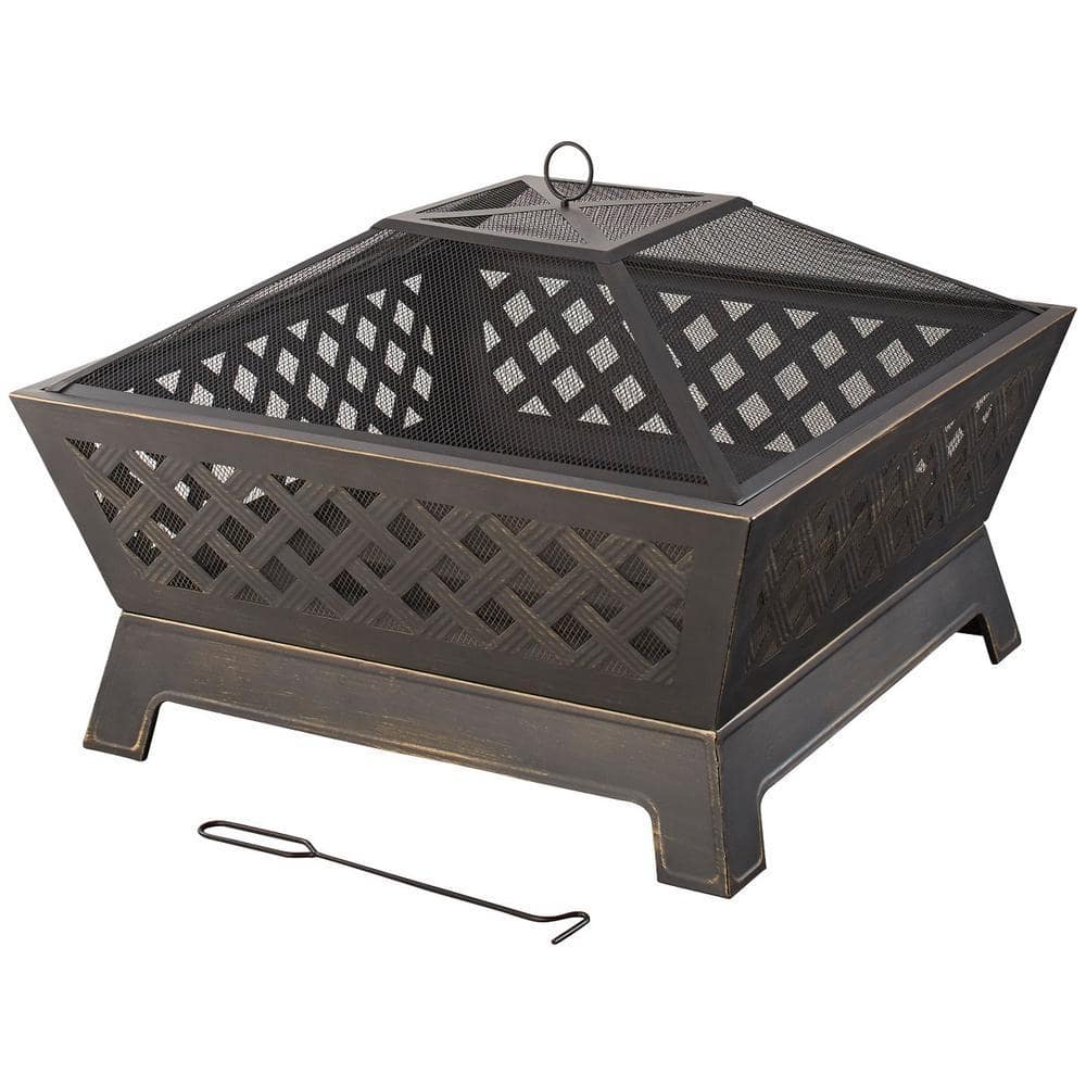 Tipton 34 in. Steel Deep Bowl Fire Pit