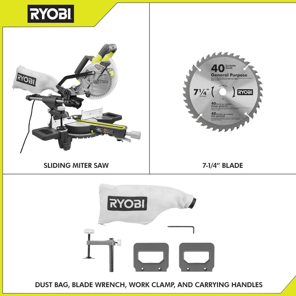 10 Amp 7-1/4 in. Compound Miter Saw