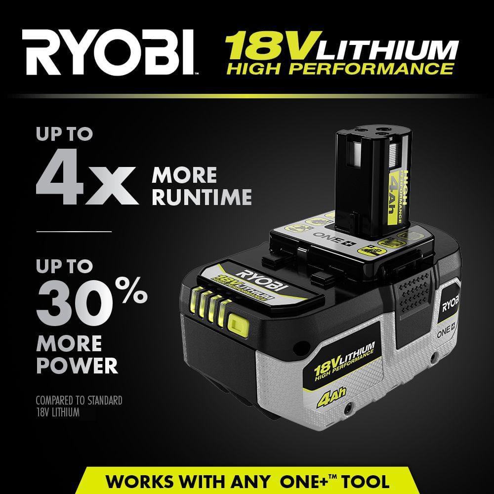 RYOBI 18V Starter Kit: 2.0 & (2) 4.0 Ah Batt.