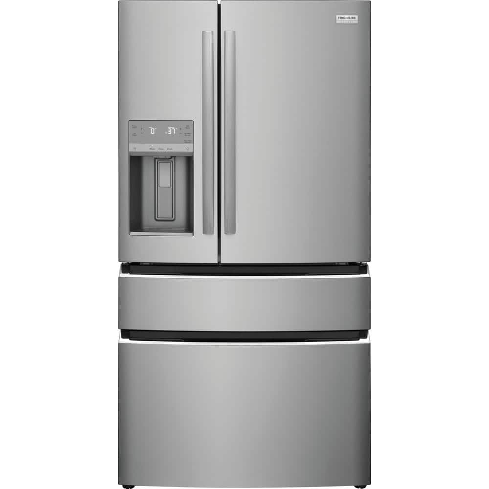 36" 26.3 cu ft 4 Door Refrigerator in Steel