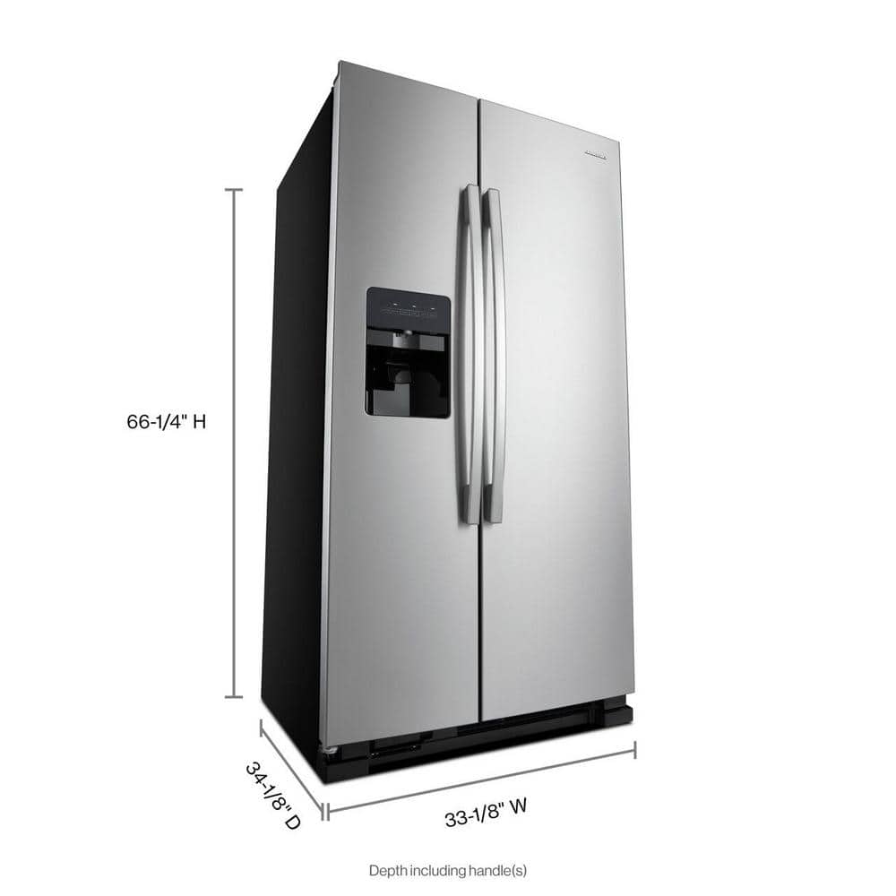 Amana 21.4 cu ft Side Refrigerator Stainless Steel