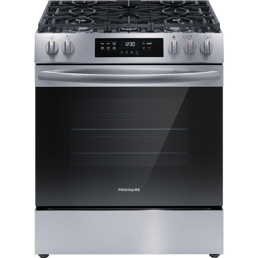 30 in. 5 Burner Gas Range with Steam Clean