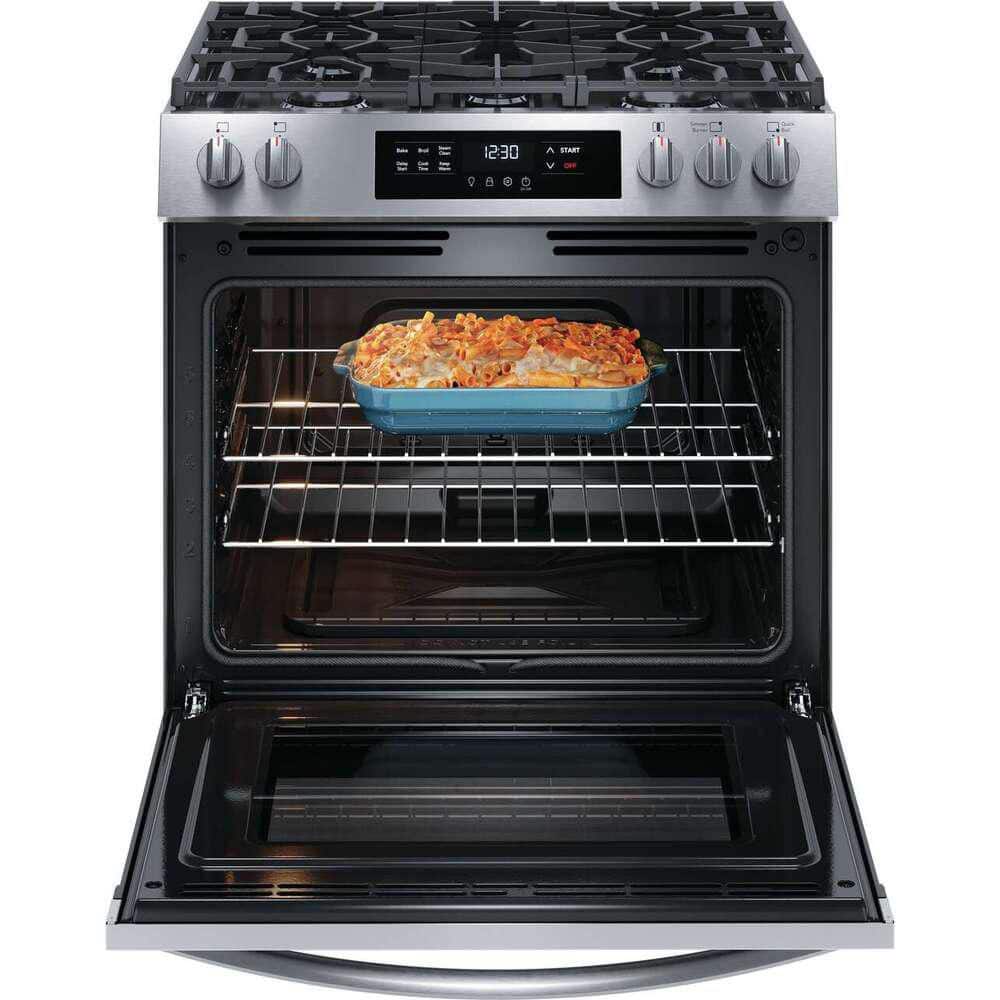 30 in. 5 Burner Gas Range with Steam Clean