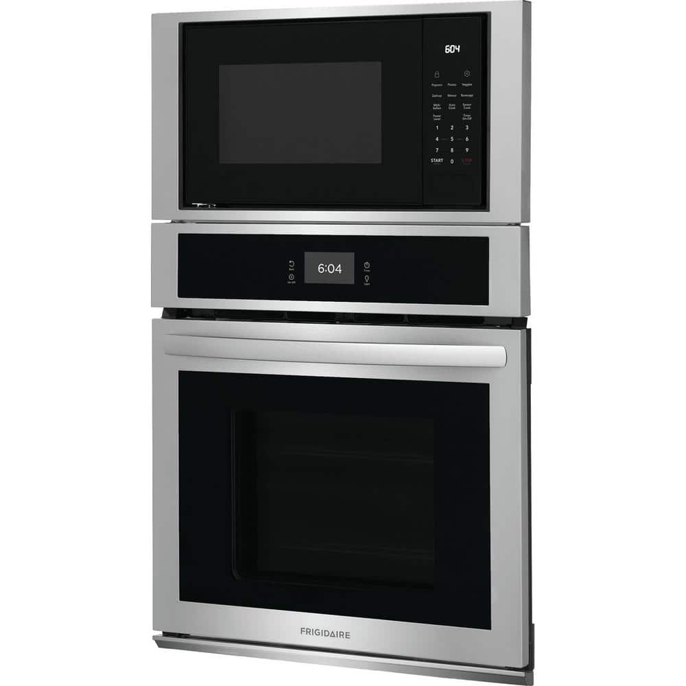 27 in. Electric Built-In Wall Oven and Microwave Combination in Stainless Steel
