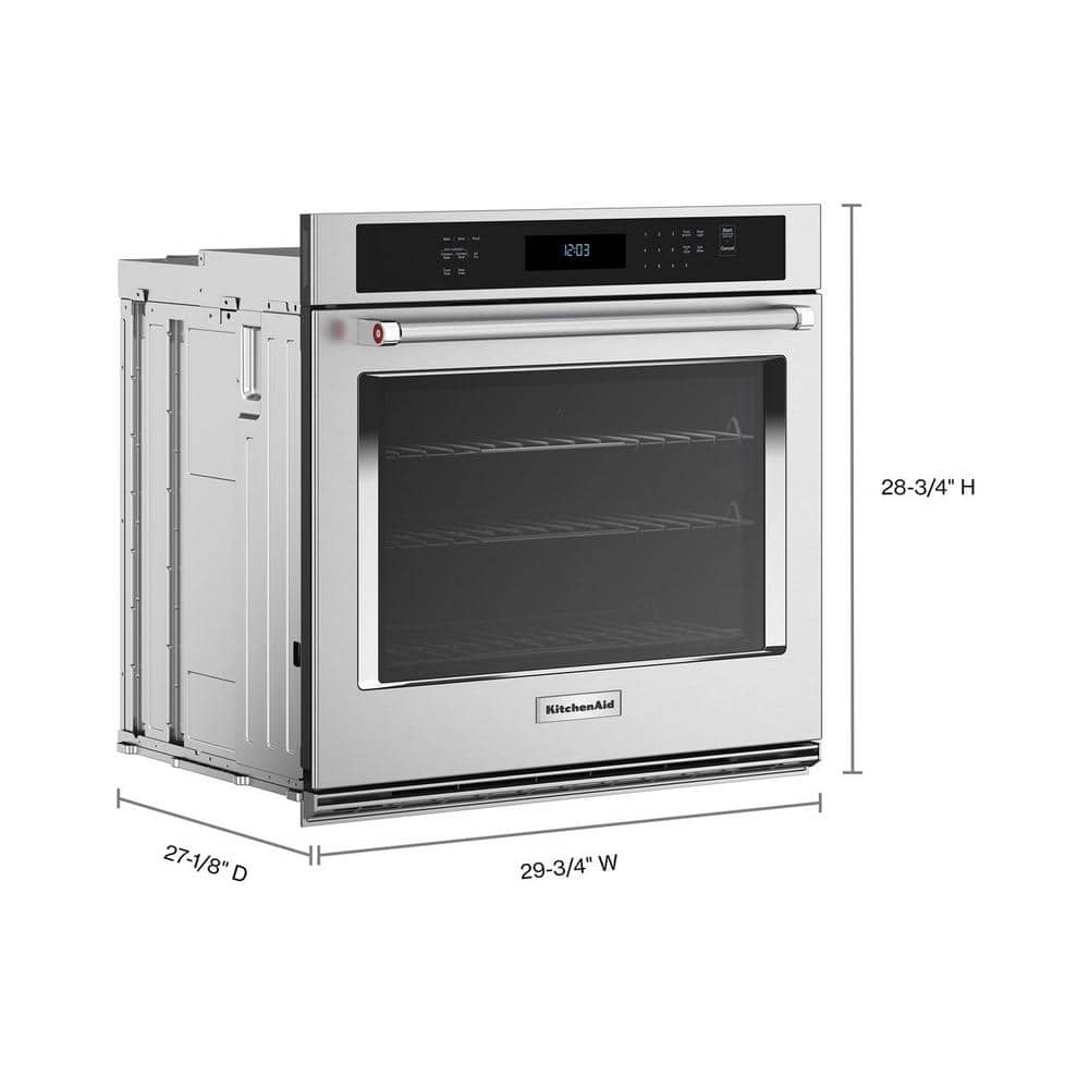 30 in. Electric Wall Oven with Convection Steel