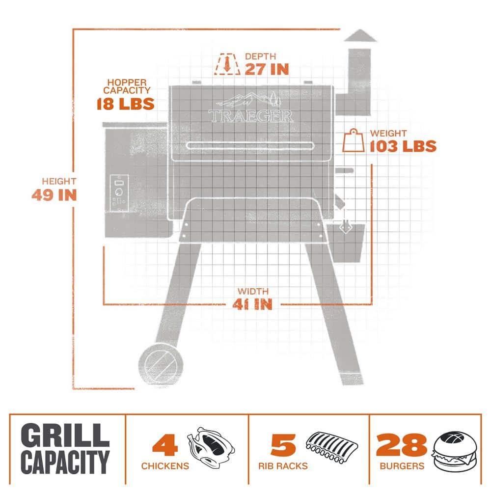 Traeger Pro Series 22 Pellet Grill in Bronze
