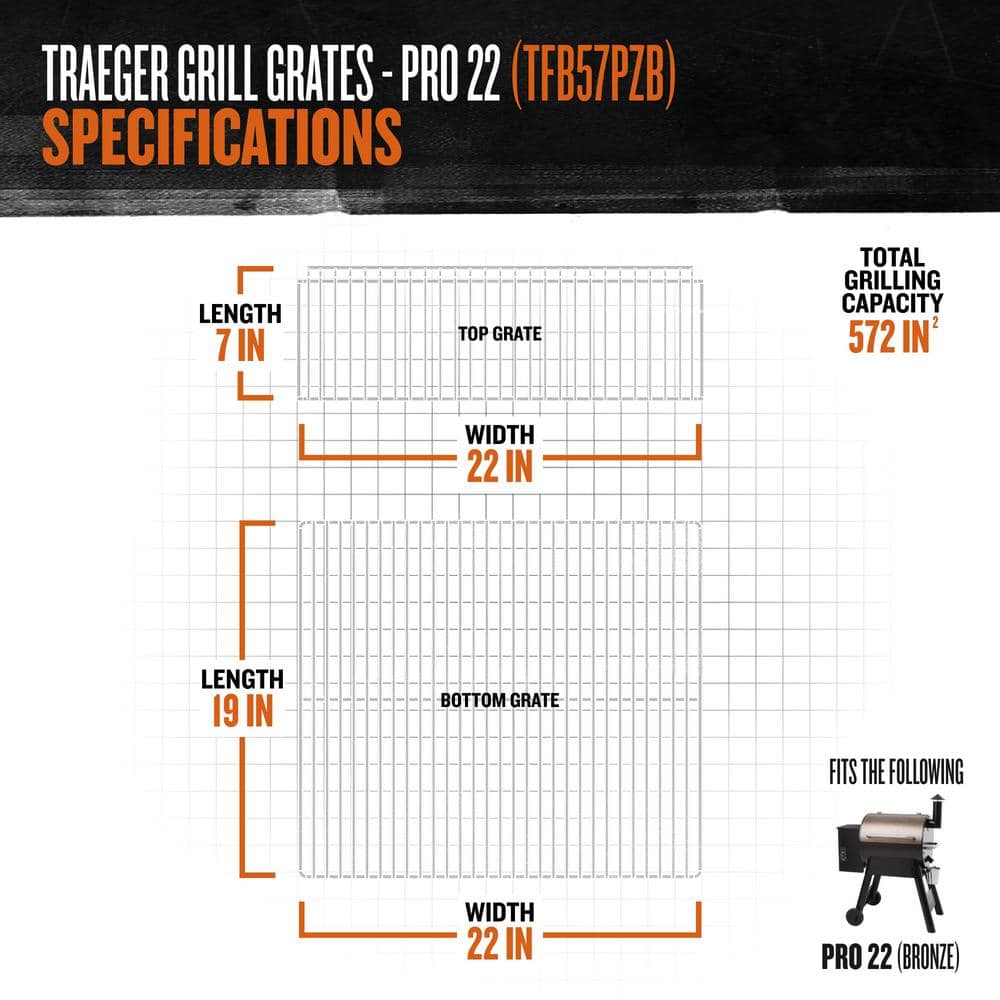 Traeger Pro Series 22 Pellet Grill in Bronze