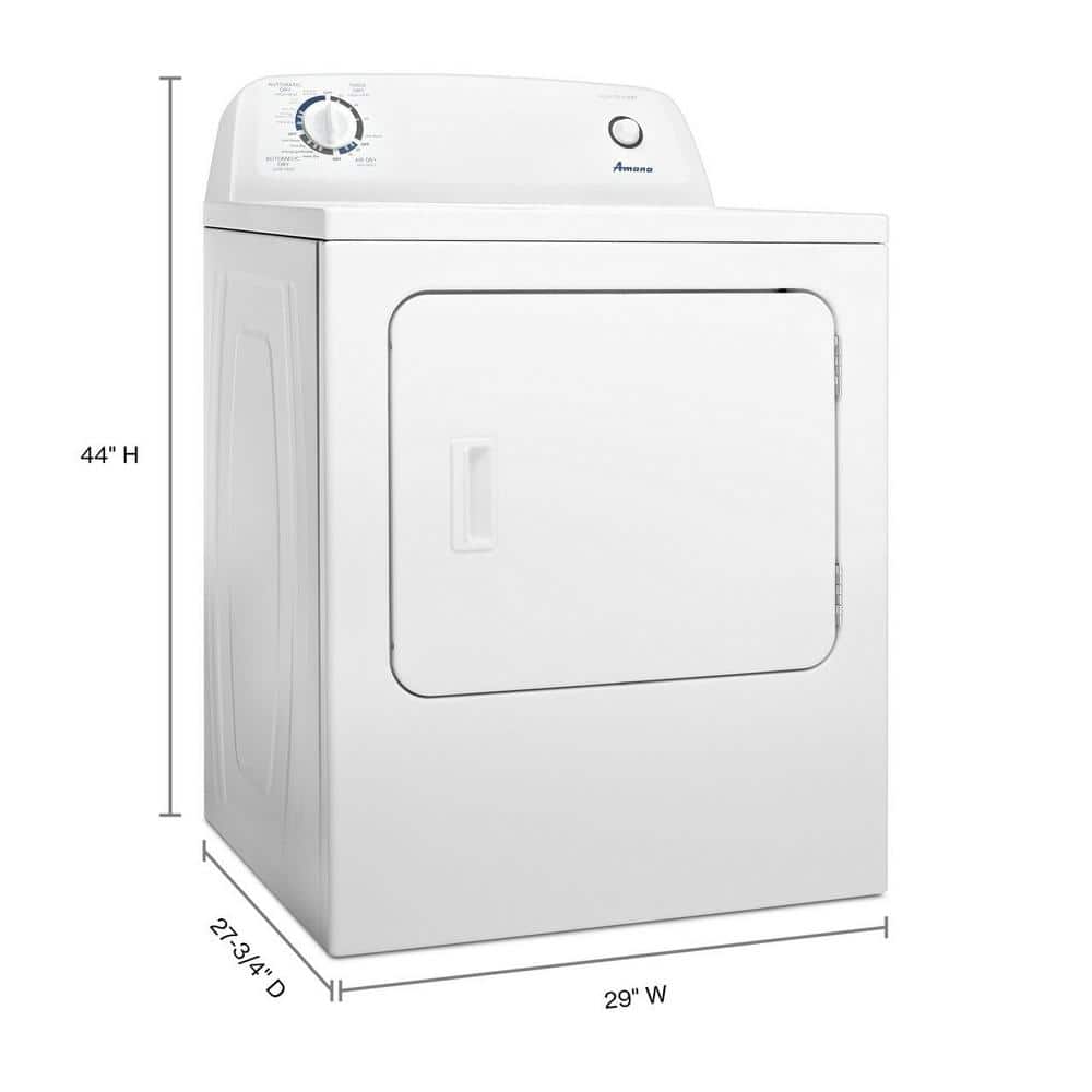 Amana 6.5 cu.ft. Vented Electric Dryer in White