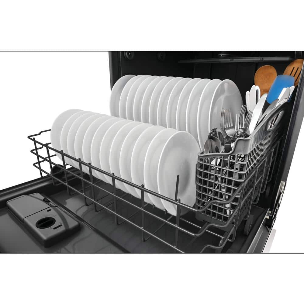24 in Top Control Tall Tub Dishwasher, White