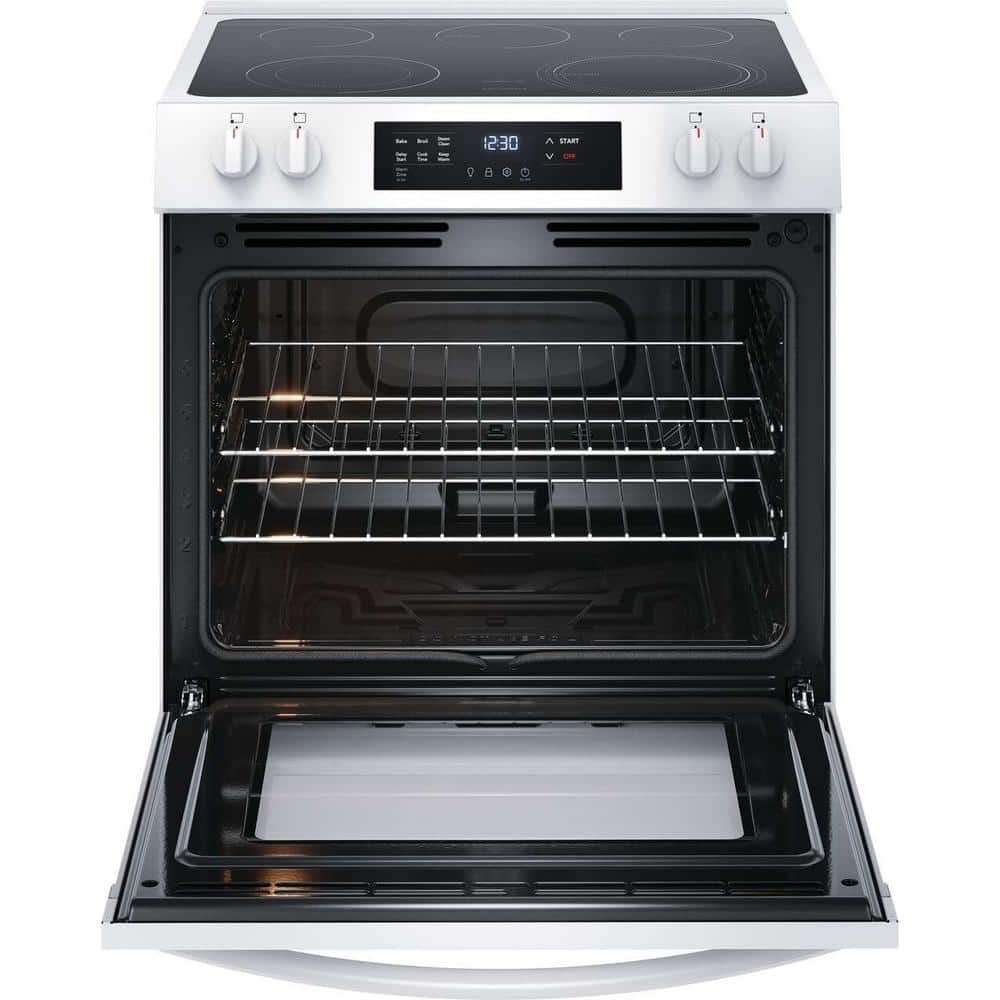 30 in. 5-Burner Slide-In Electric Range, White