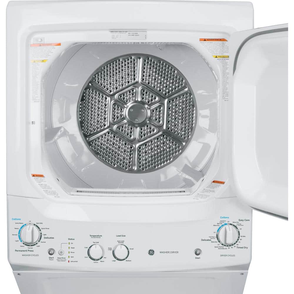GE Washer & Electric Dryer Combo, White