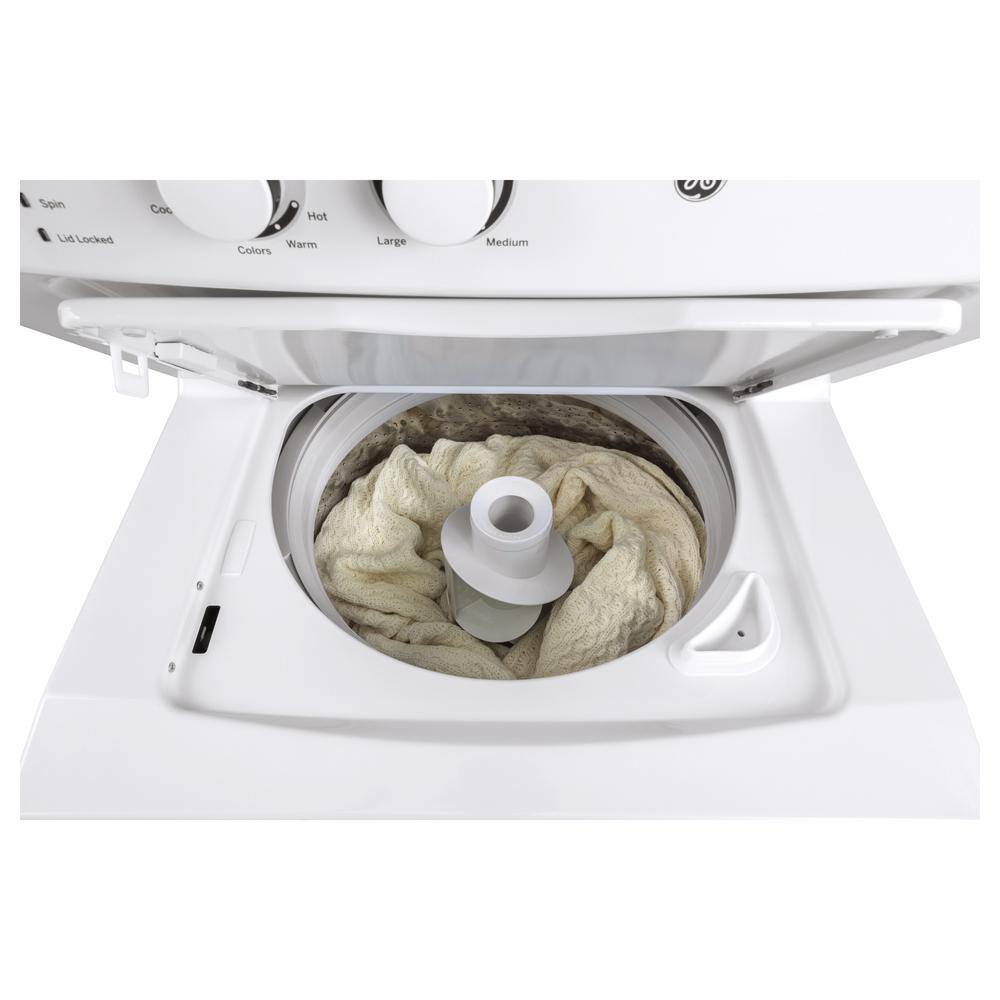 GE Washer & Electric Dryer Combo, White