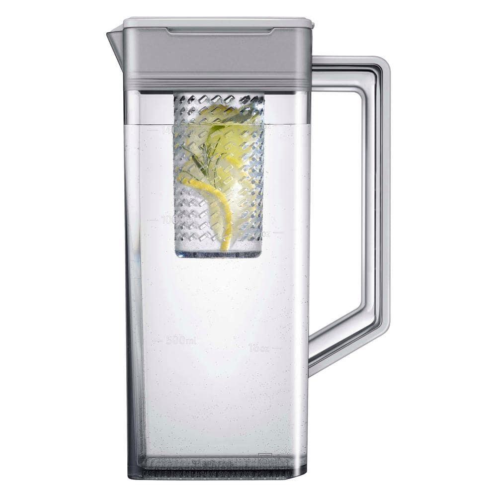 Bespoke 4-Door French Door Refrigerator, White Glass.