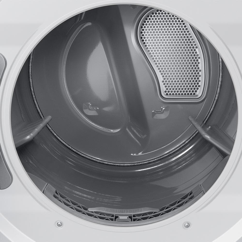 Bespoke 4.6 cu. ft. Capacity Single Unit AI Laundry Hub Washer with Steam Wash and 7.6 cu. ft. Electric Dryer in White