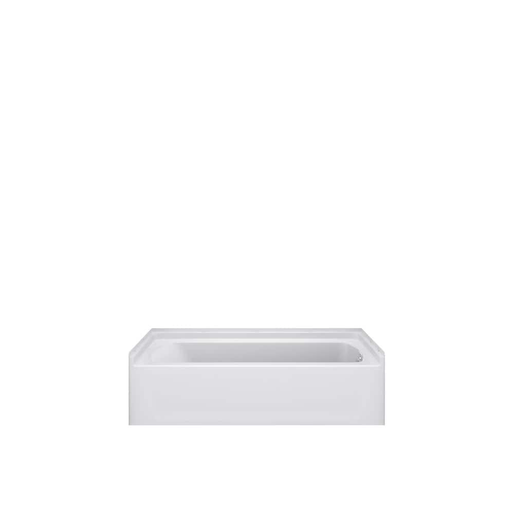 60x30 in Soaking Tub, Right Drain, White