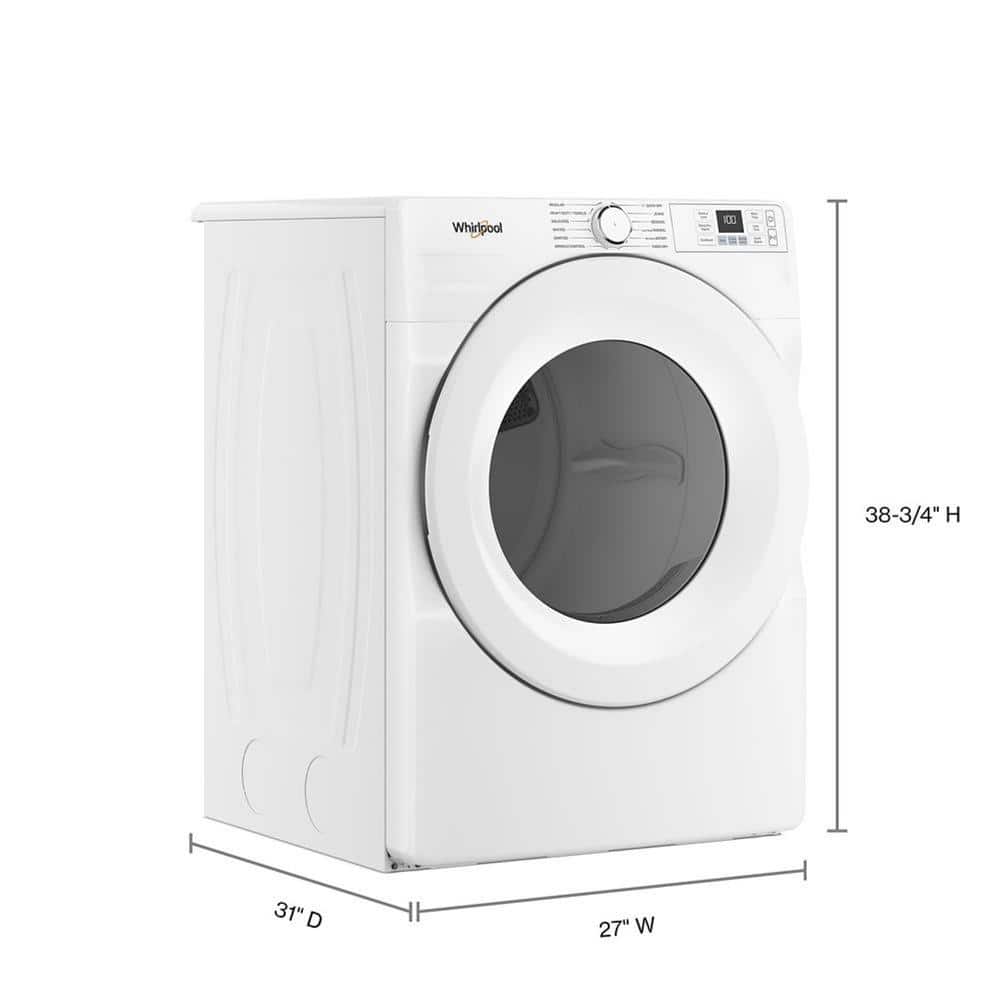 Whirlpool 7.4 Cu. Ft. Electric Dryer, Quick Dry
