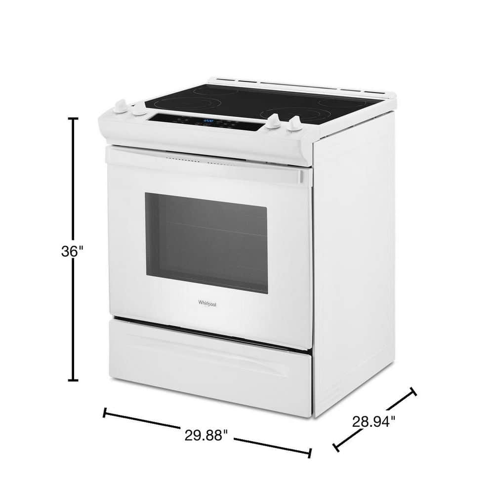 Whirlpool 30 in. 4.8 cu ft Electric Range - White