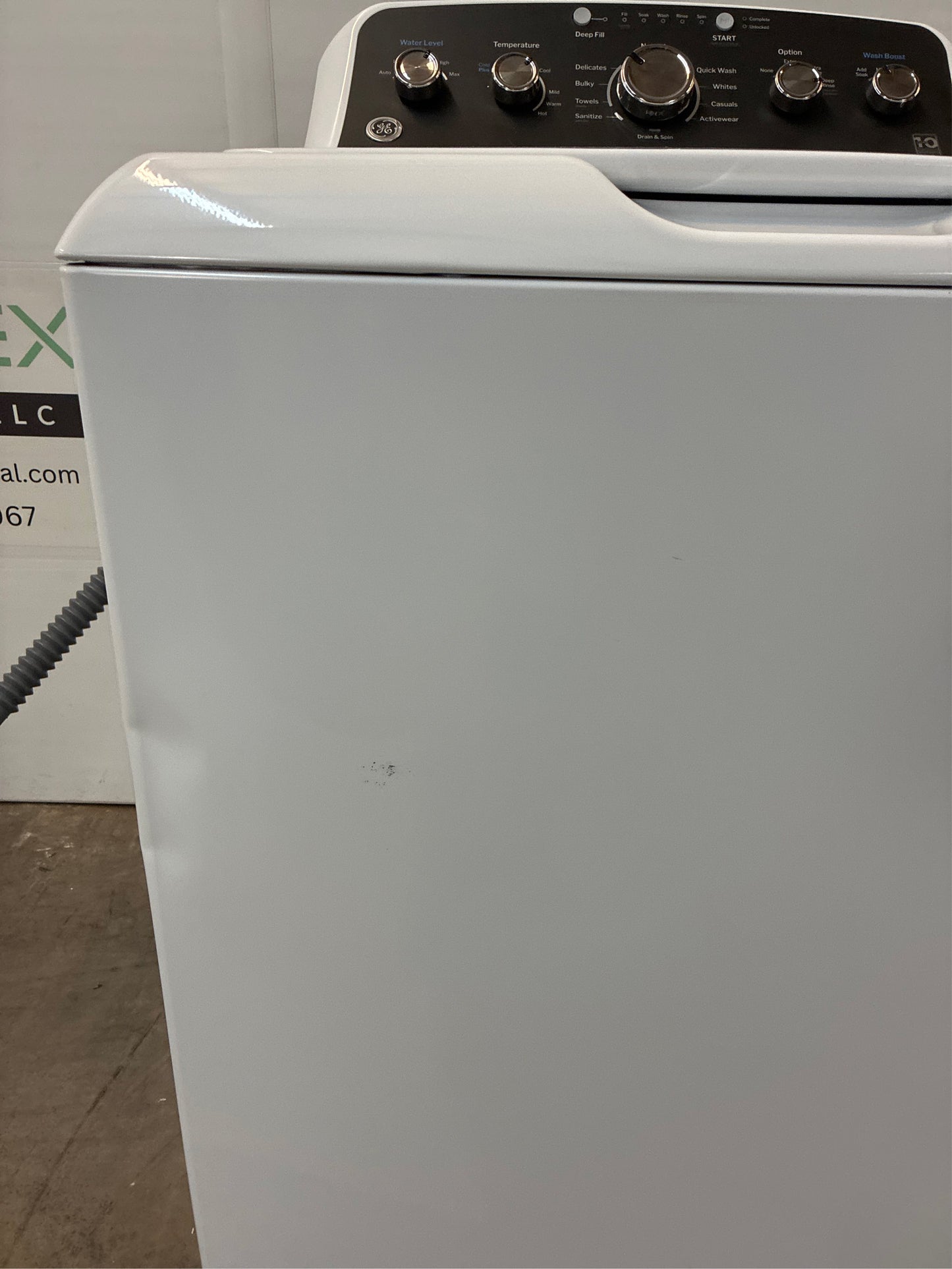 GE 4.5 cu. ft. Top Load Washer White