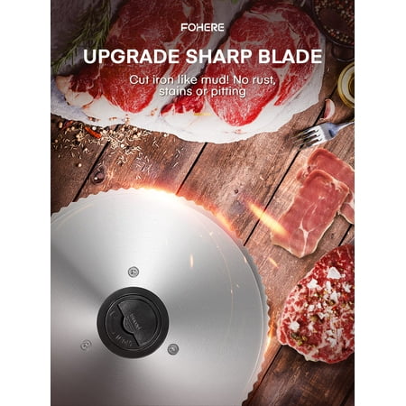 FOHERE Electric Meat Slicer, 7.5" Blade