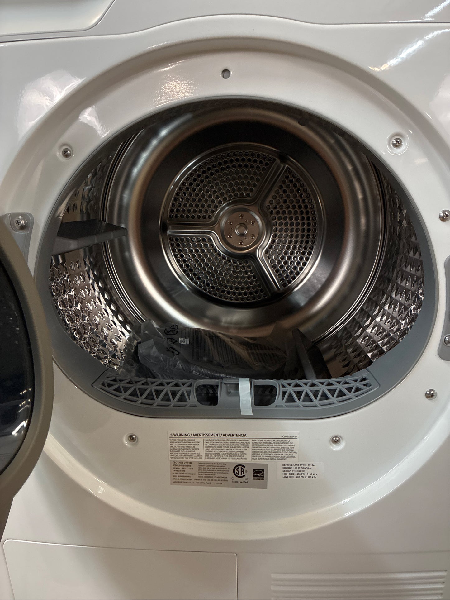Samsung 4-cu ft Stackable Dryer (White)