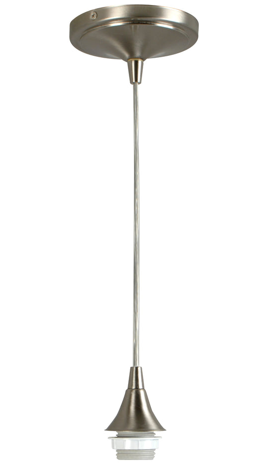 Style Selections Nickel Cylinder Pendant Light