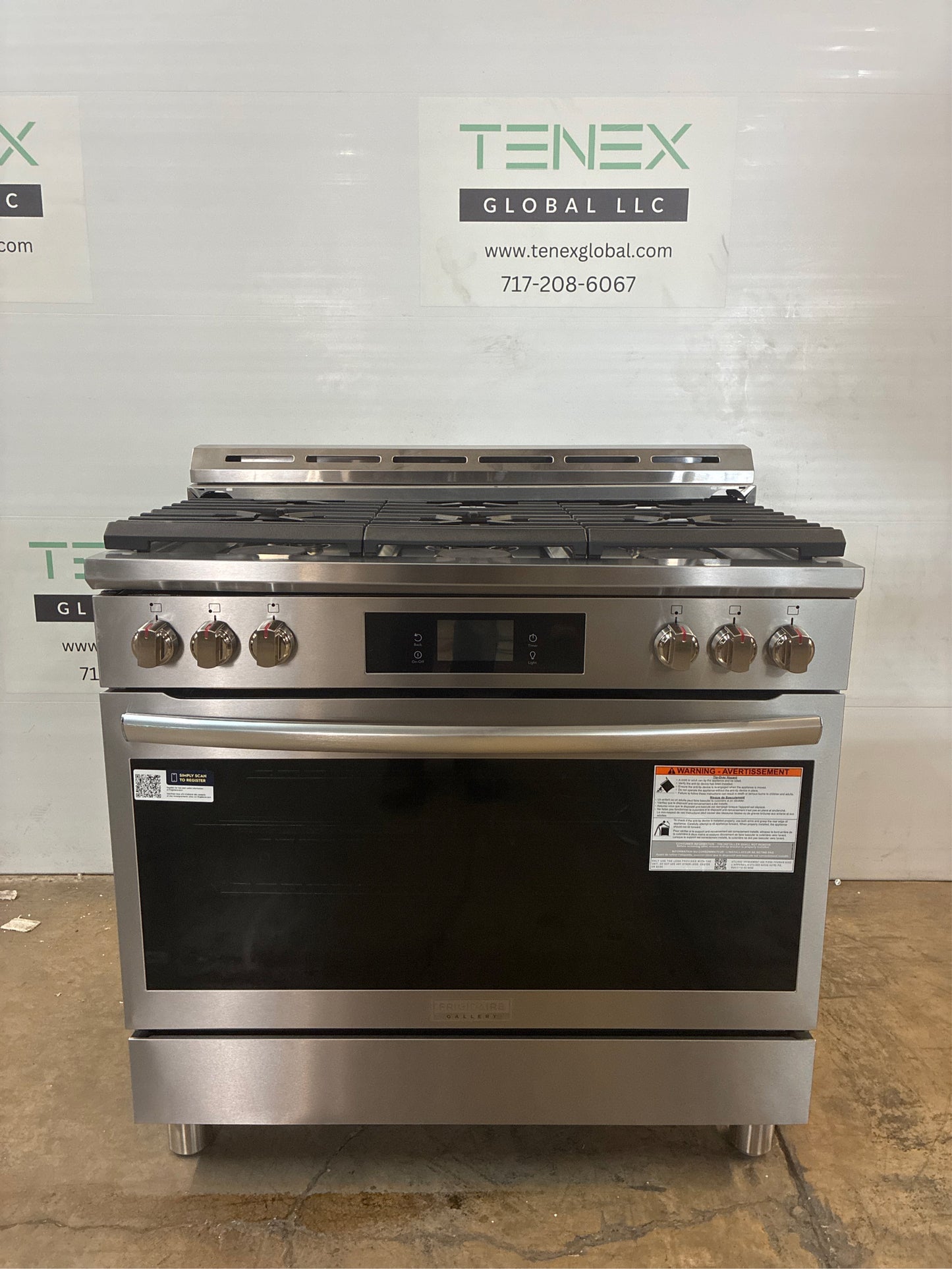 Frigidaire Gallery 36-in. 6-Burner Dual Fuel Gas Range, SS