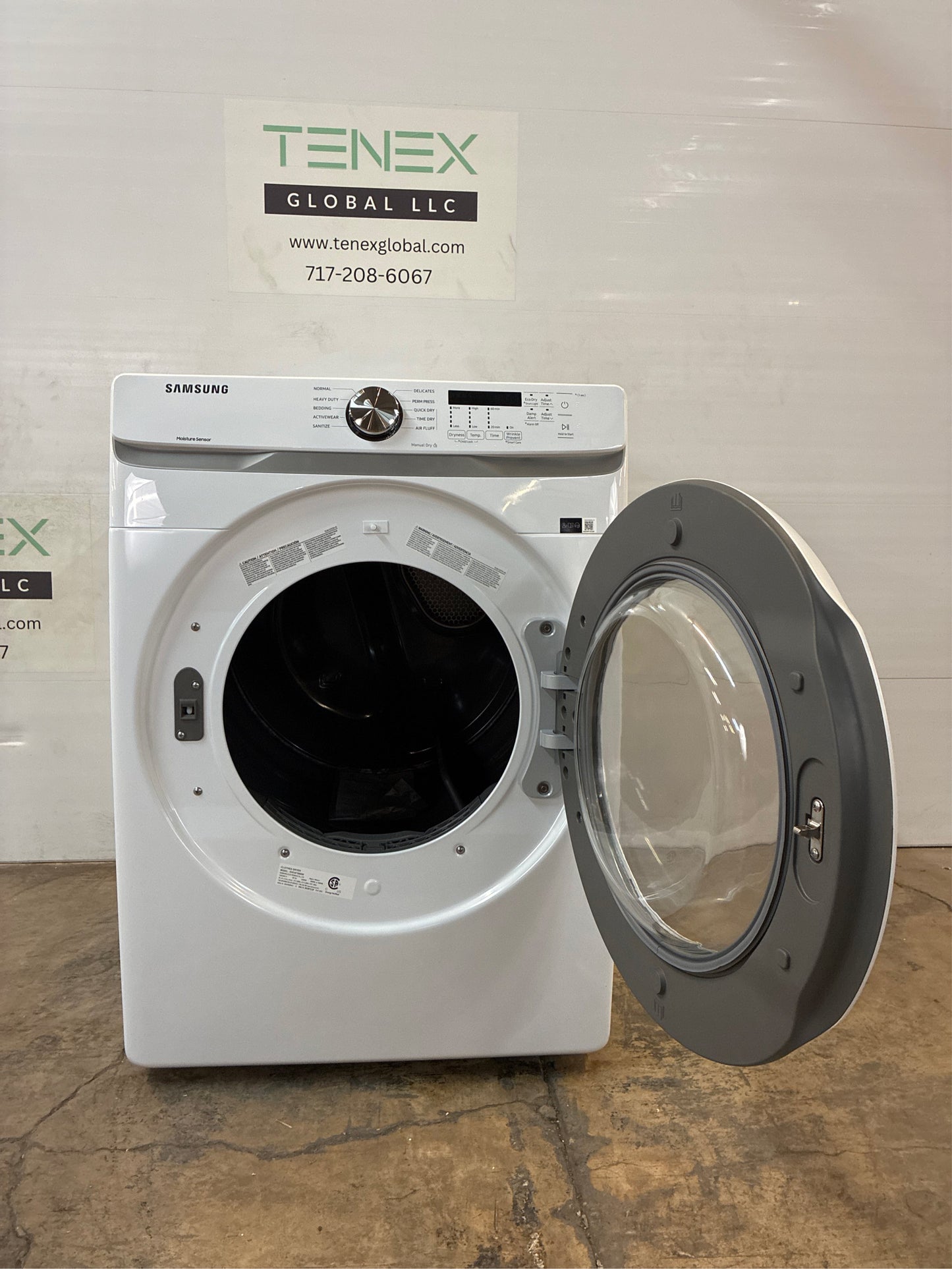Samsung 7.5-cu ft Stackable Electric Dryer (White)
