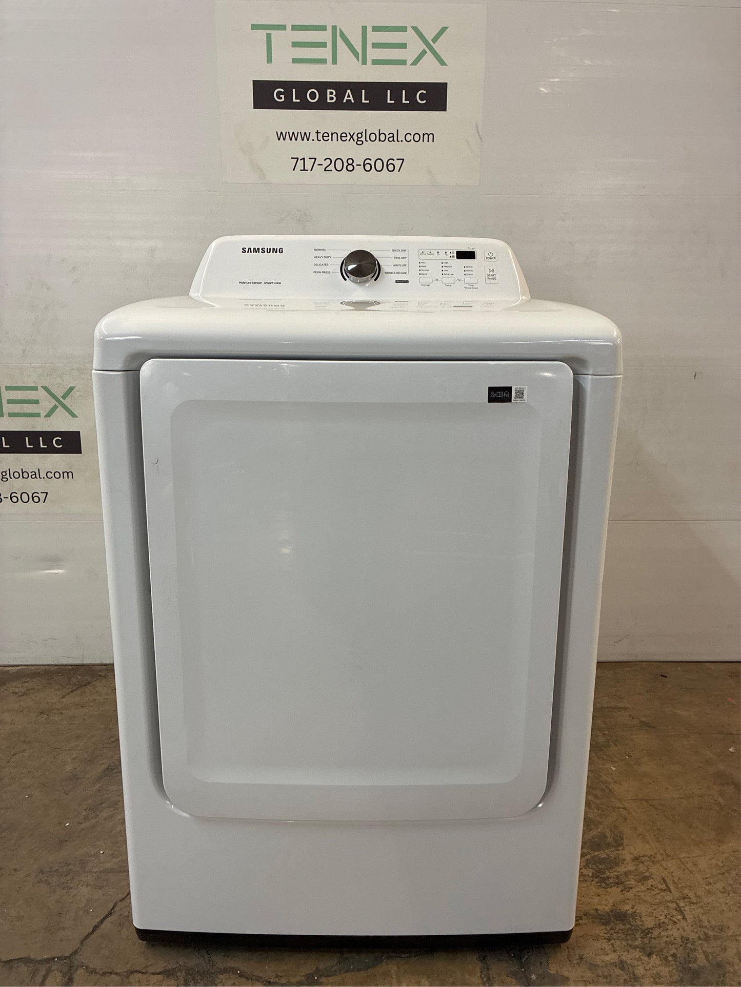 Samsung 7.2 cu.ft Vented Electric Dryer - White