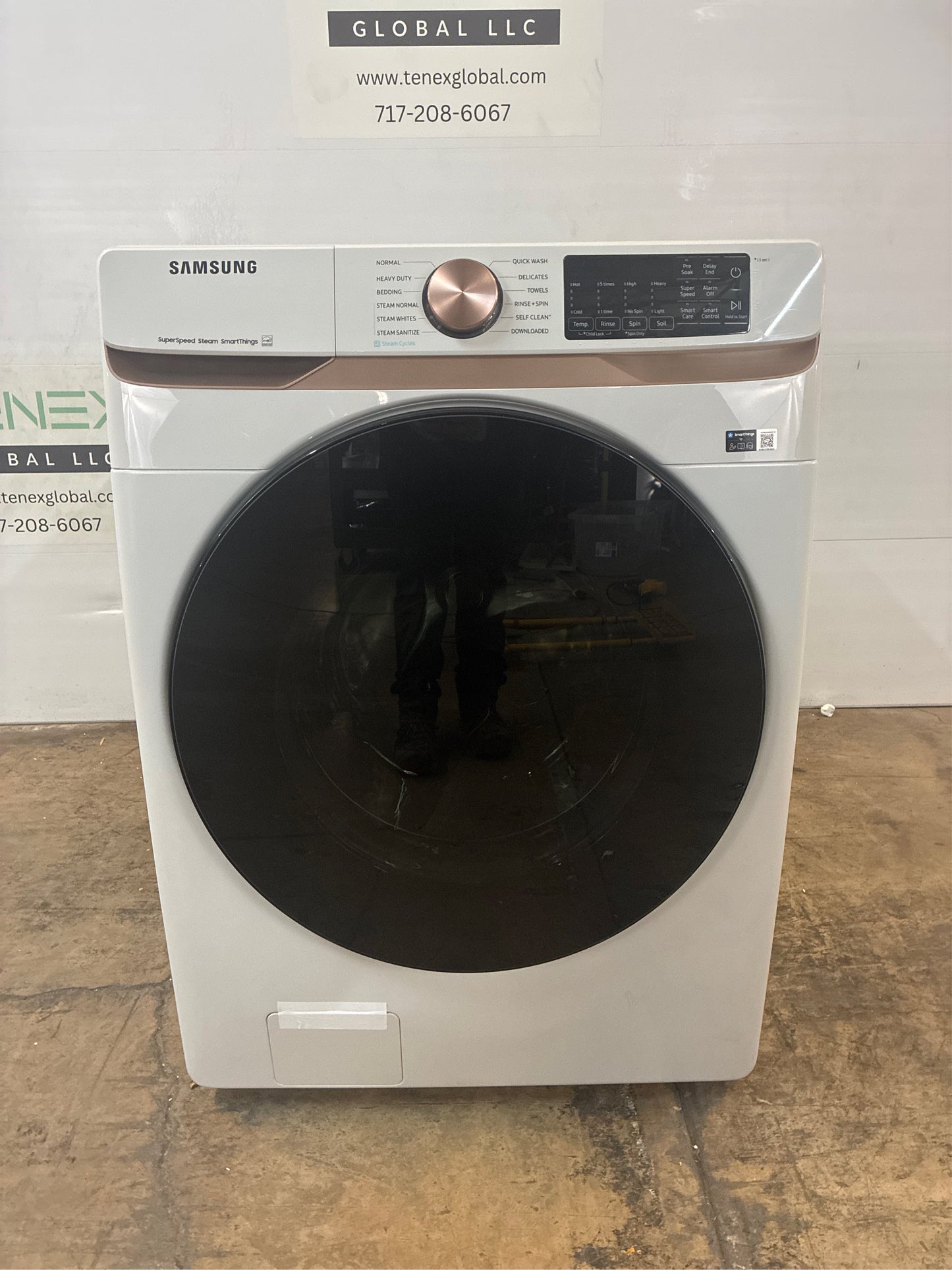 Samsung 5 cu. ft. Smart Front Load Washer, Ivory