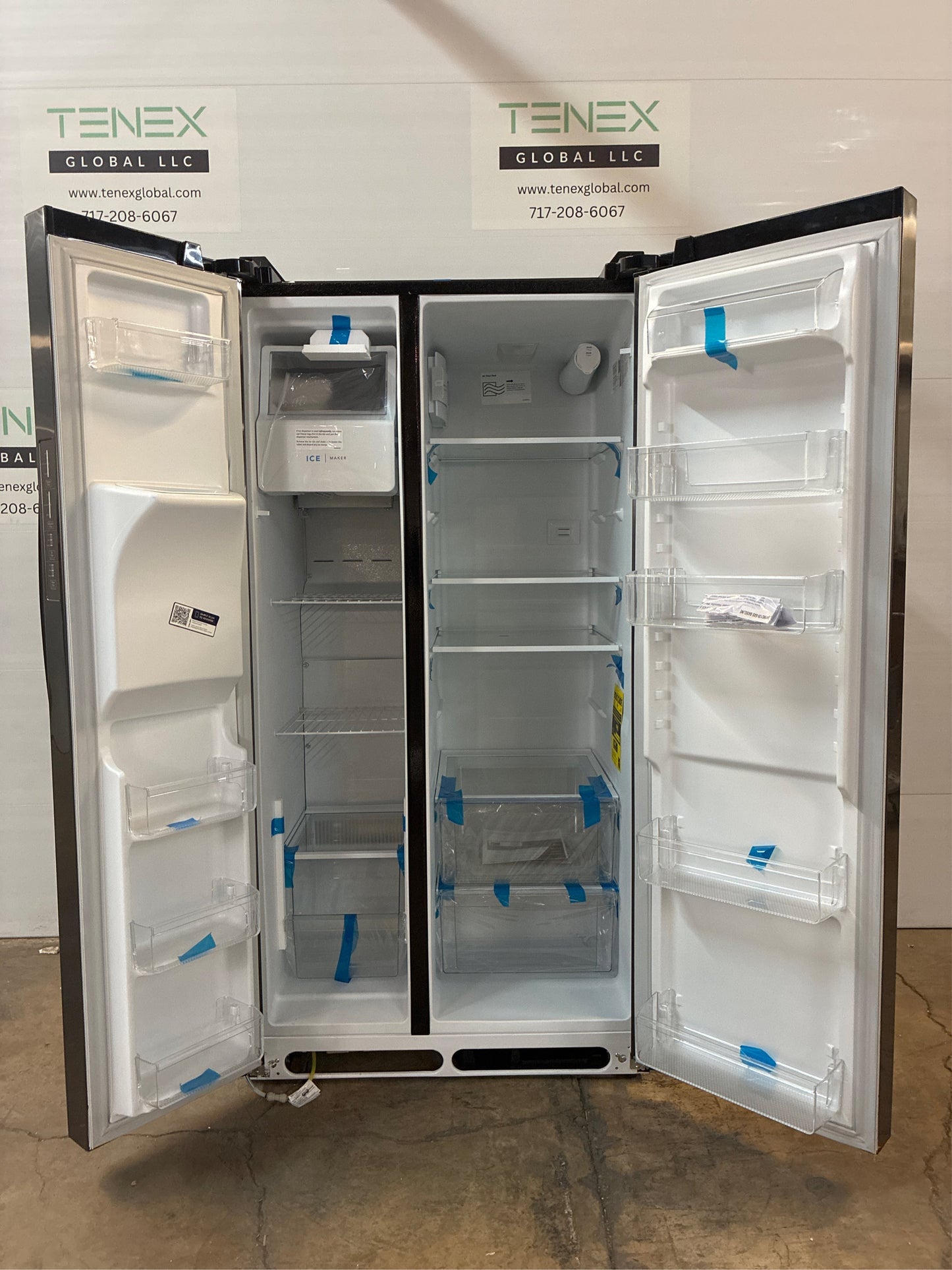 Frigidaire Black Stainless 36" SxS Refrigerator, 25.6 cu ft