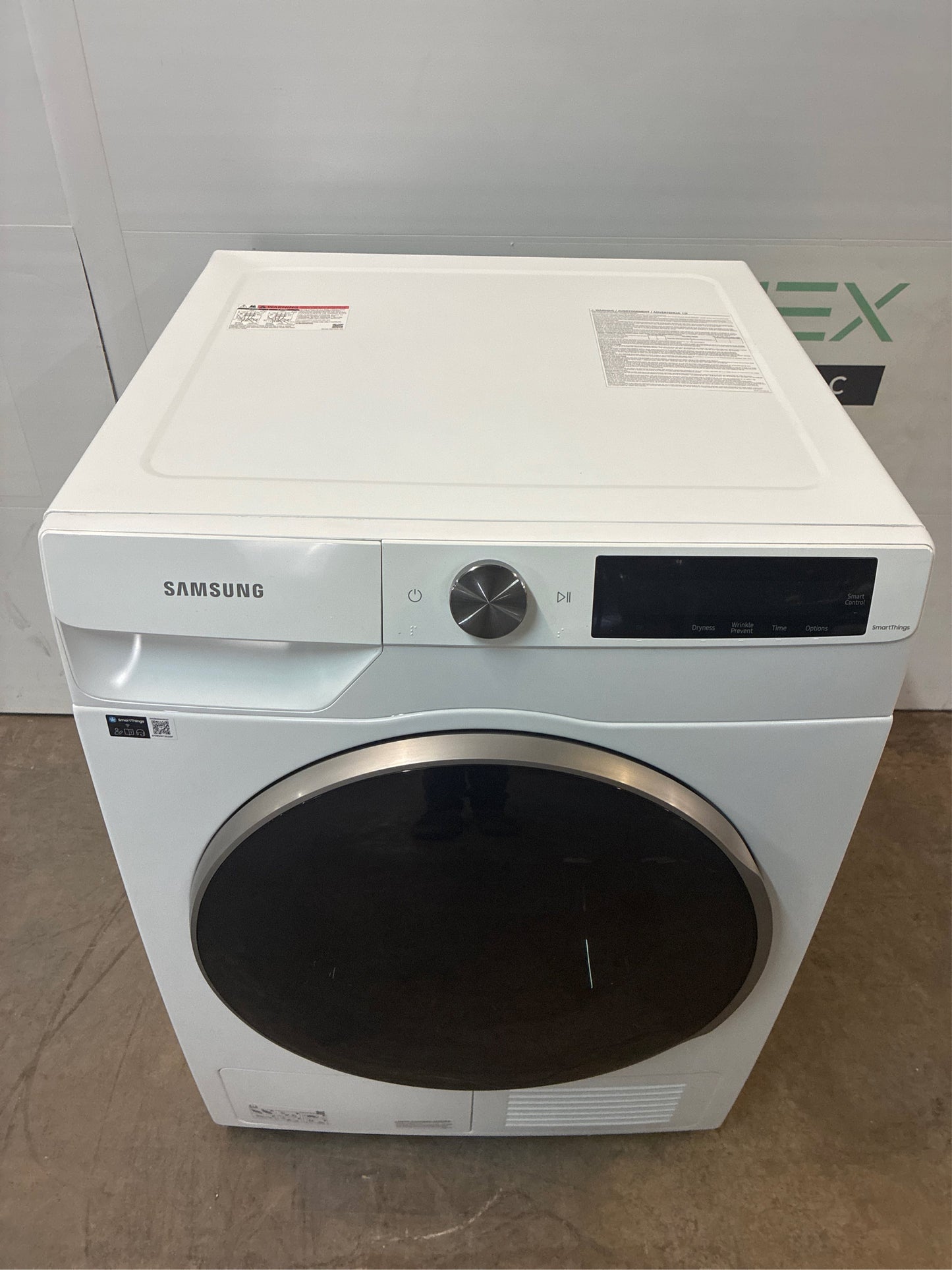 Samsung 4-cu ft Stackable Electric Dryer (White)